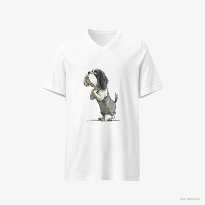 Cavalier King Charles Spaniel Begging White T-Shirt