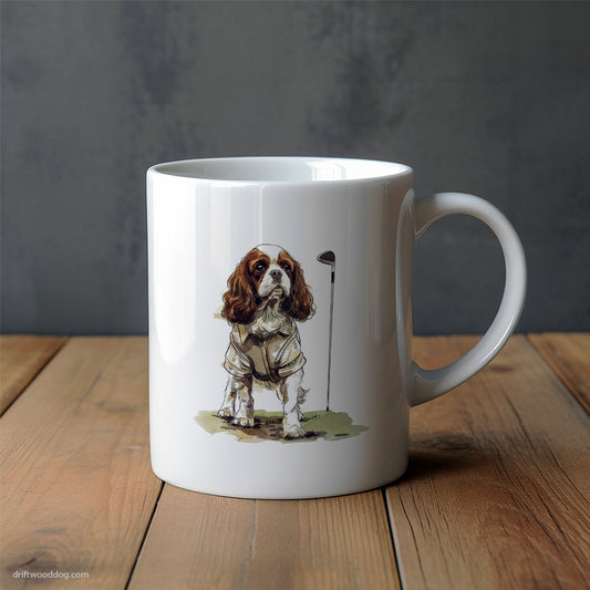 Cavalier King Charles Spaniel Ready for a Round of Golf Mug – Unique Dog Cups | Dog-Themed Mugs