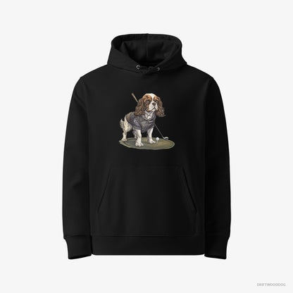 Cavalier King Charles Spaniel Mastering the Golf Swing Black Hoodie