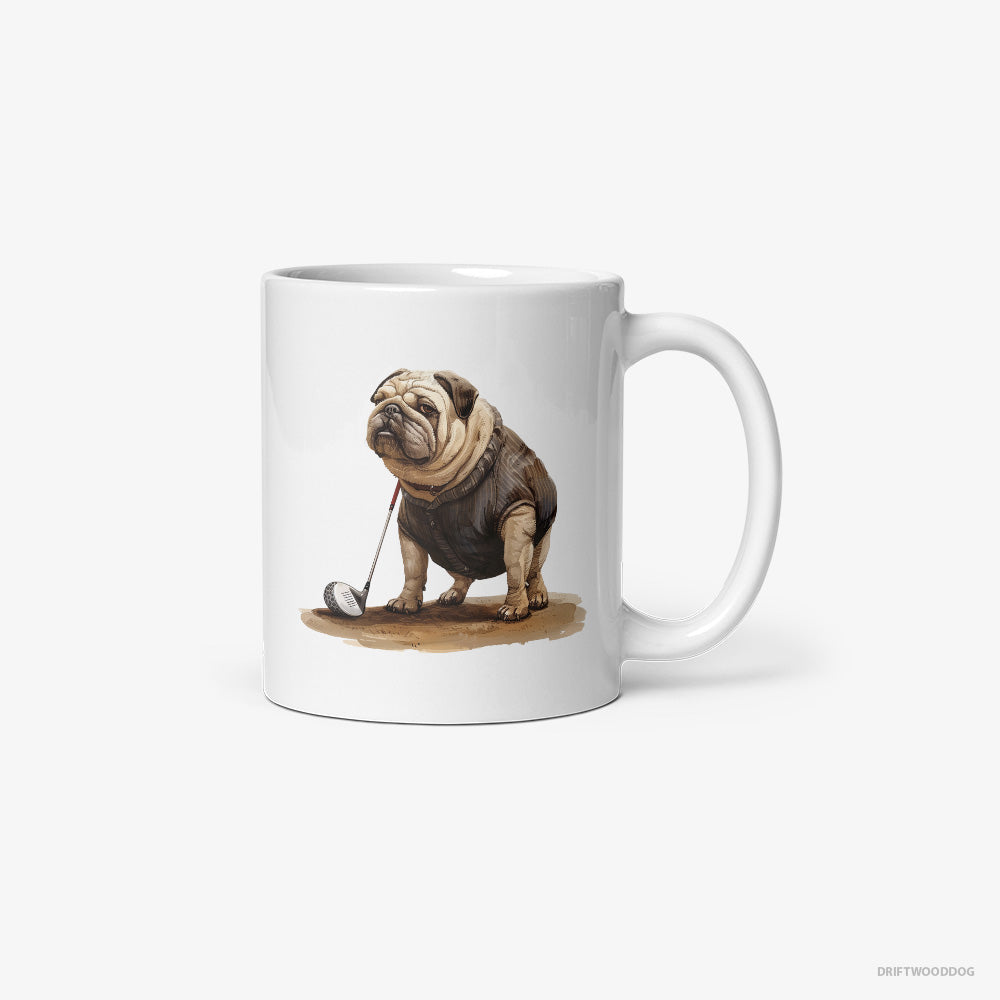 Bulldog Ready for the Golf Tournament Classic Mug