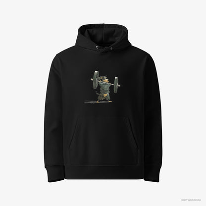 Beagle Working Out Black Hoodie