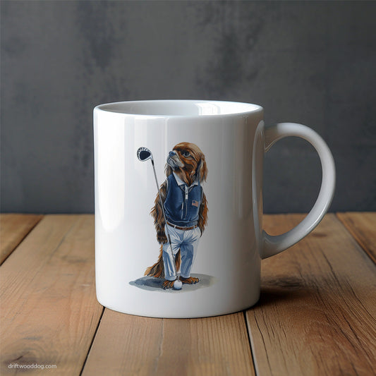 Beagle Focused on the Golf Game Mug – Unique Dog Cups | Dog-Themed Mugs