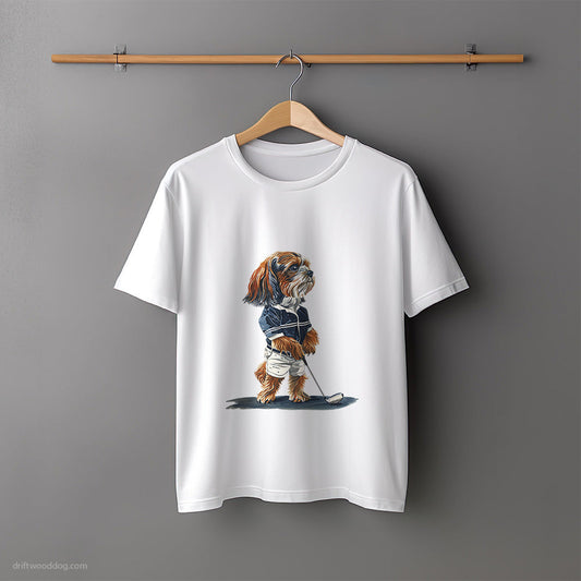 Beagle Practicing the Perfect Putt T-Shirt – Unisex Tee for Dog Lovers