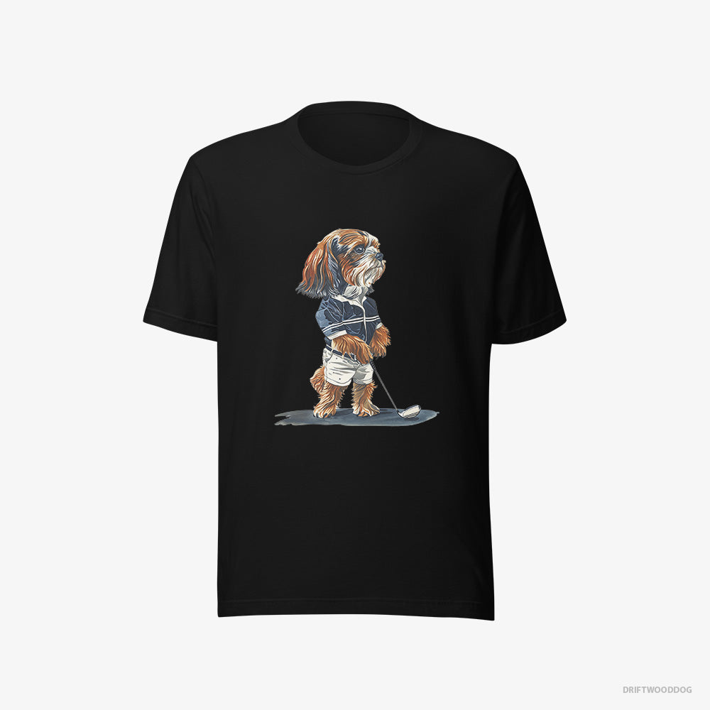 Beagle Practicing the Perfect Putt – Men's T-Shirt Black Eco – Eco-Friendly