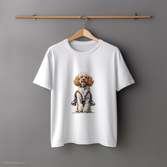 Poodle Being a Horse T-Shirt – Unisex Tee for Dog Lovers