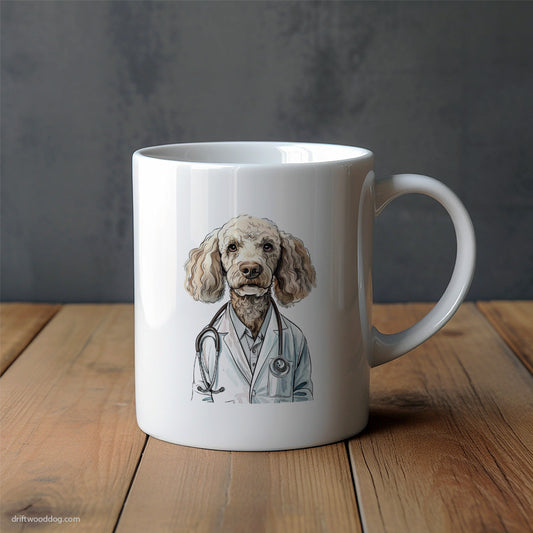 Poodle Acting as a Doctor Mug – Unique Dog Cups | Dog-Themed Mugs