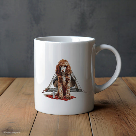 Poodle Living the Tent Life Mug – Unique Dog Cups | Dog-Themed Mugs