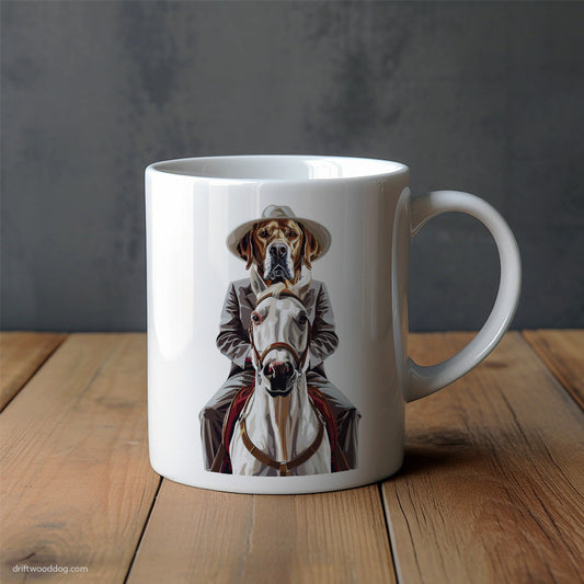 Labrador Retriever Feeling Free on a Horse Mug – Unique Dog Cups | Dog-Themed Mugs