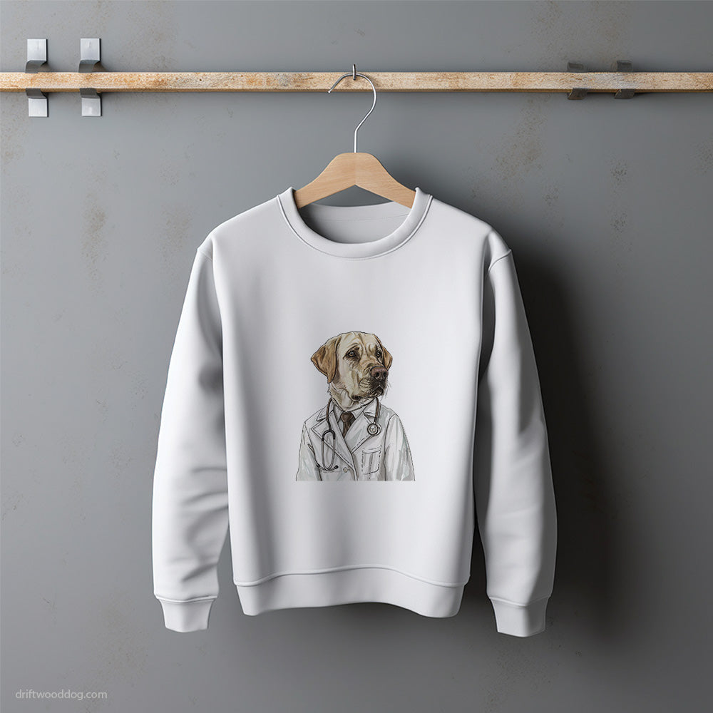 Labrador Retriever Treating Patients Sweatshirt – Unisex Sweatshirt for Dog Lovers