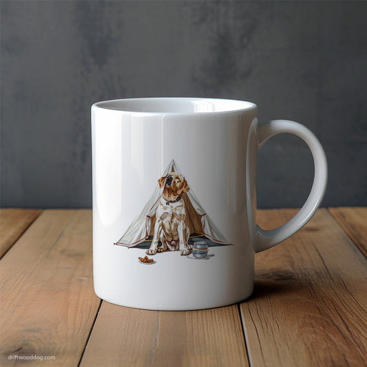 Labrador Retriever at the Campsite Mug – Unique Dog Cups | Dog-Themed Mugs