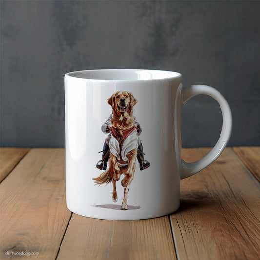 Golden Retriever Happy Being a Horse Mug – Unique Dog Cups | Dog-Themed Mugs