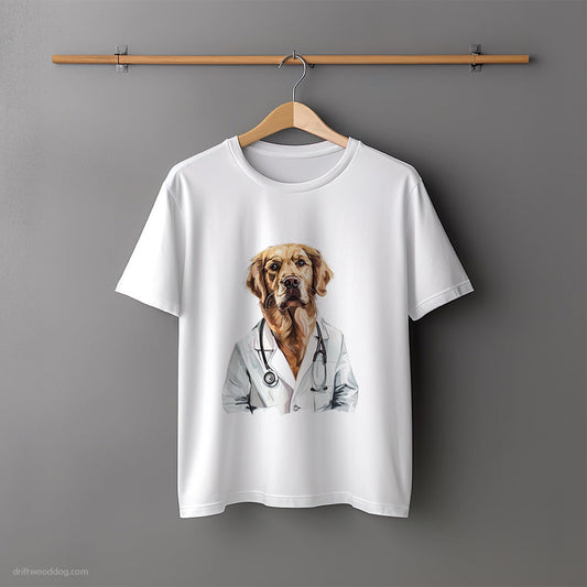 Golden Retriever Fixing Boo-Boos T-Shirt – Unisex Tee for Dog Lovers