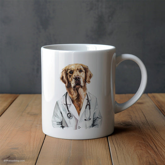 Golden Retriever Fixing Boo-Boos Mug – Unique Dog Cups | Dog-Themed Mugs