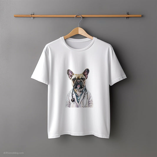 French Bulldog as a Medical Specialist T-Shirt – Unisex Tee for Dog Lovers