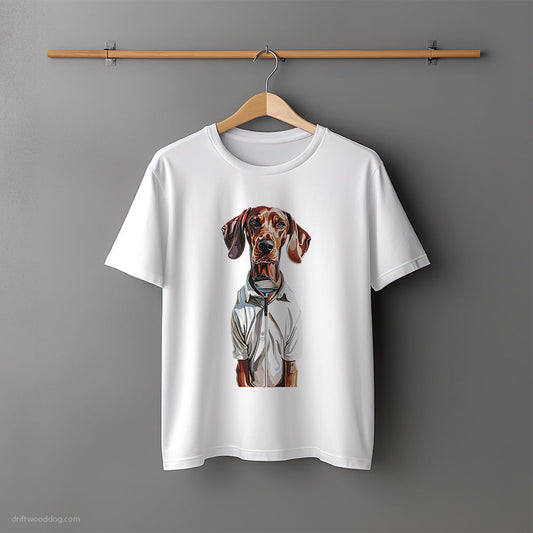 Dobermann on the Golf Course T-Shirt – Unisex Tee for Dog Lovers