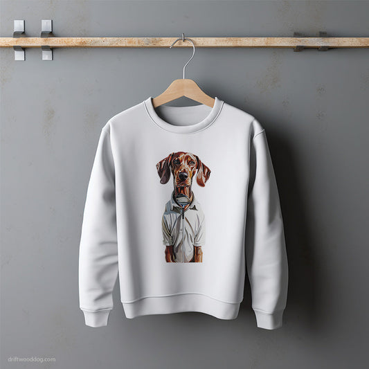 Dobermann on the Golf Course Sweatshirt – Unisex Sweatshirt for Dog Lovers