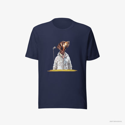 Dobermann Ready for the Golf Tournament Navy T-Shirt