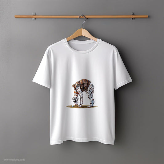 Dalmatian on the Golf Course T-Shirt – Unisex Tee for Dog Lovers