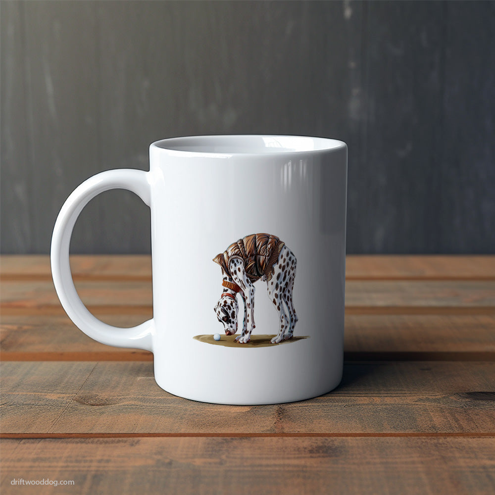 Dalmatian on the Golf Course Mug – Cute Dog-Themed Mugs | Perfect Gifts for Dog Lovers