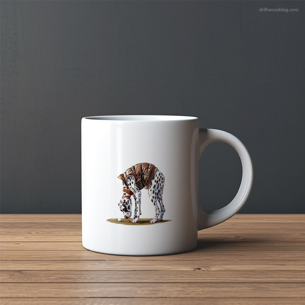 Dalmatian on the Golf Course Mug – Custom Dog Mugs | Personalized Pet Mugs