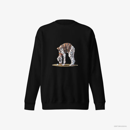 Dalmatian on the Golf Course Black Sweatshirt