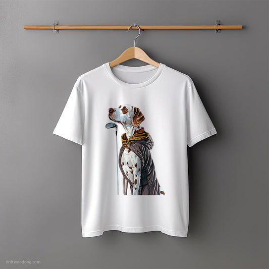 Dalmatian in Golf Mode T-Shirt – Unisex Tee for Dog Lovers