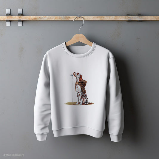 Dalmatian Ready for a Golf Challenge Sweatshirt – Unisex Sweatshirt for Dog Lovers