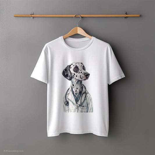 Dalmatian Doctor on Call T-Shirt – Unisex Tee for Dog Lovers