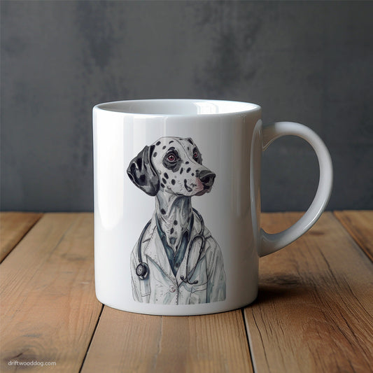 Dalmatian Doctor on Call Mug – Unique Dog Cups | Dog-Themed Mugs