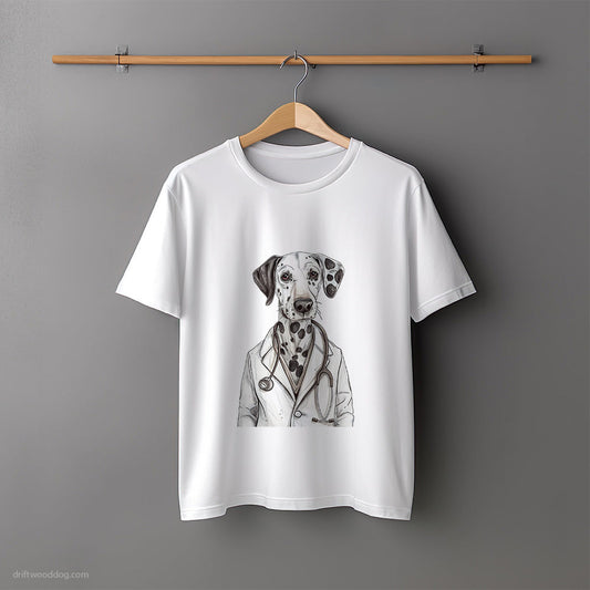 Dalmatian in the Doctor's Shoes T-Shirt – Unisex Tee for Dog Lovers