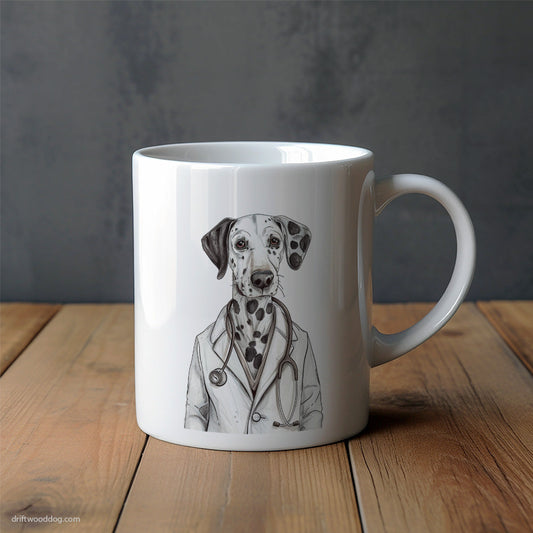 Dalmatian in the Doctor's Shoes Mug – Unique Dog Cups | Dog-Themed Mugs