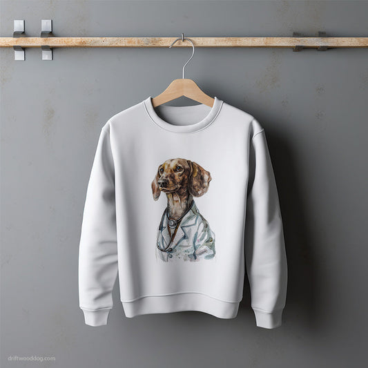 Dachshund Doctoring with Style Sweatshirt – Unisex Sweatshirt for Dog Lovers