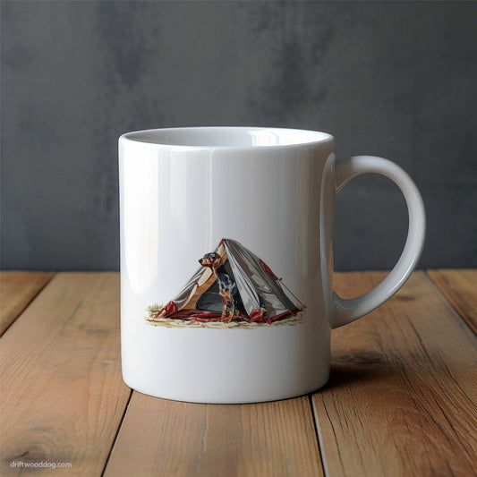 Dachshund Camping with Style Mug – Unique Dog Cups | Dog-Themed Mugs