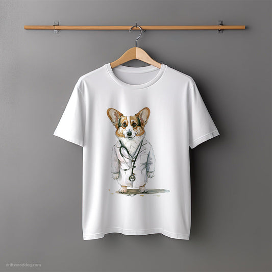 Corgi Doctor of Happiness T-Shirt – Unisex Tee for Dog Lovers