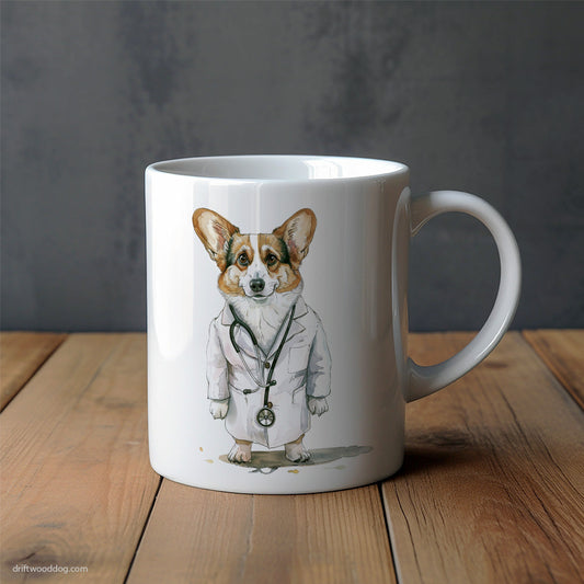 Corgi Doctor of Happiness Mug – Unique Dog Cups | Dog-Themed Mugs