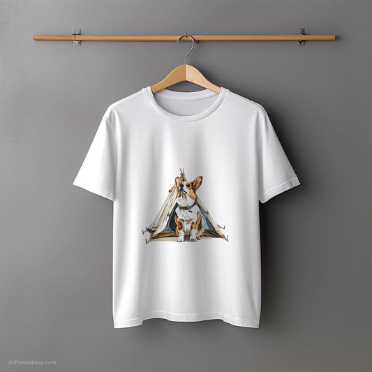 Corgi Ready for a Night in the Wild T-Shirt – Unisex Tee for Dog Lovers