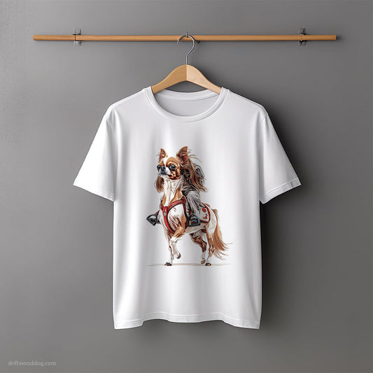 Funny Chihuahua as a Horse T-Shirt – Unisex Tee for Dog Lovers