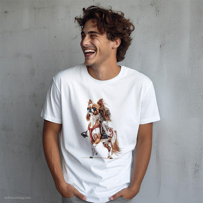 Funny Chihuahua as a Horse T-Shirt – Dog T-Shirt for Men