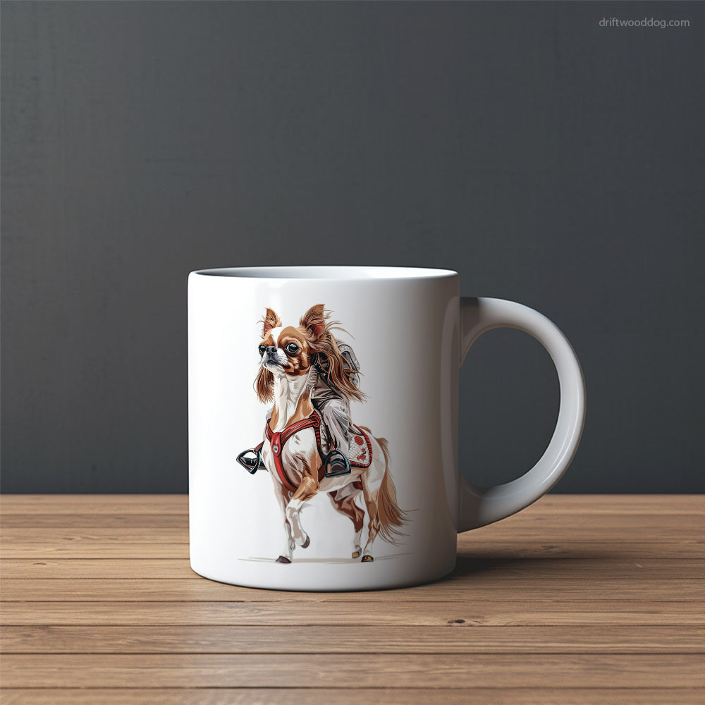 Funny Chihuahua as a Horse Mug – Custom Dog Mugs | Personalized Pet Mugs