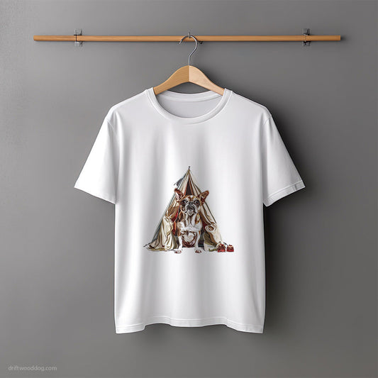 Chihuahua Setting Up Camp in Nature T-Shirt – Unisex Tee for Dog Lovers