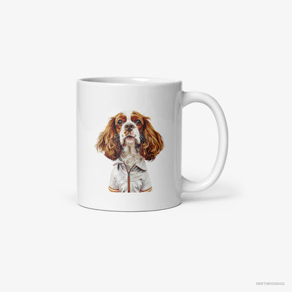 Cavalier King Charles Spaniel Enjoying a Day of Golf White Mug