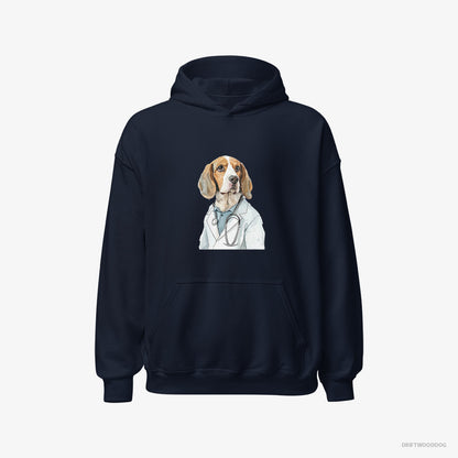 Beagle Giving Medical Advice Navy Hoodie