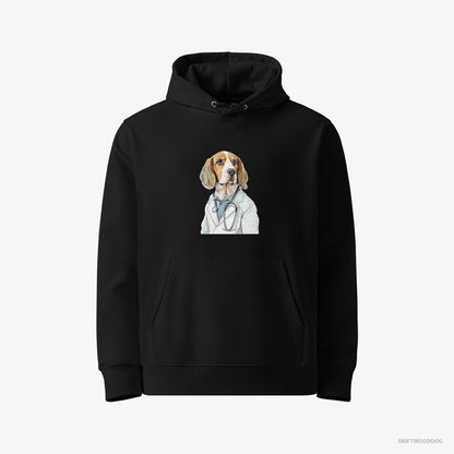 Beagle Giving Medical Advice Black Hoodie