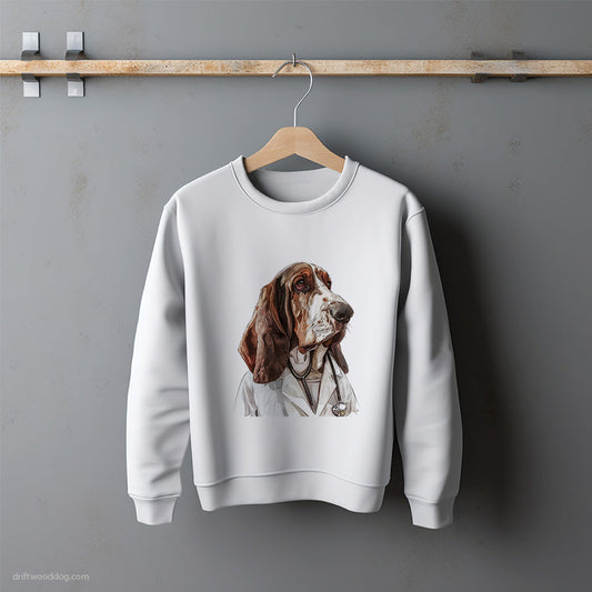 Basset Hound Surgical Superstar Sweatshirt – Unisex Sweatshirt for Dog Lovers