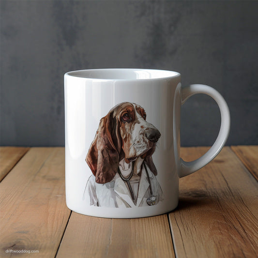 Basset Hound Surgical Superstar Mug – Unique Dog Cups | Dog-Themed Mugs