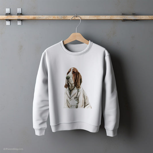 Basset Hound Health and Wellness Guru Sweatshirt – Unisex Sweatshirt for Dog Lovers