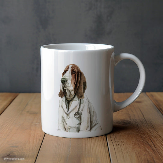 Basset Hound Health and Wellness Guru Mug – Unique Dog Cups | Dog-Themed Mugs