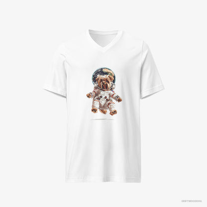 Yorkshire Terrier Astronaut in Space White T-Shirt