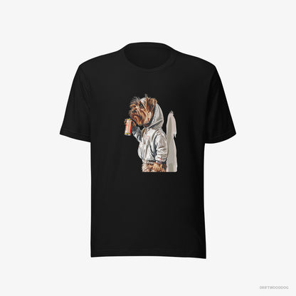 Yorkshire Terrier Ready to Paint Graffiti Black T-Shirt