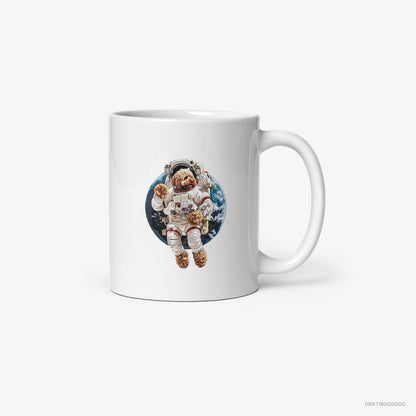 Poodle in a Space Suit White Mug